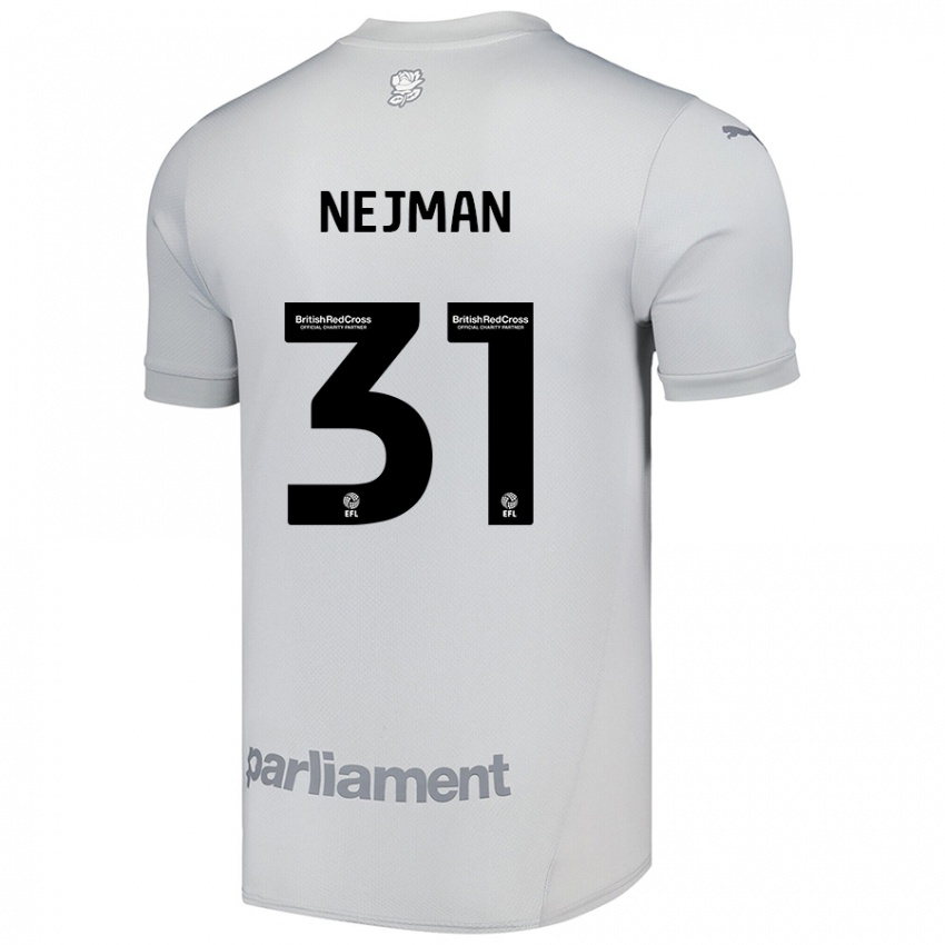 Niño Camiseta Harrison Nejman #31 Gris Plata 2ª Equipación 2024/25 La Camisa México