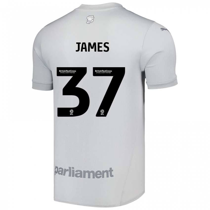 Niño Camiseta Nathan James #37 Gris Plata 2ª Equipación 2024/25 La Camisa México