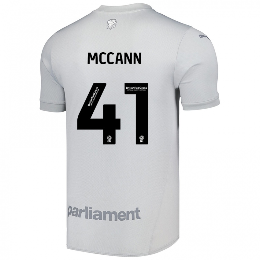 Niño Camiseta Bayley Mccann #41 Gris Plata 2ª Equipación 2024/25 La Camisa México