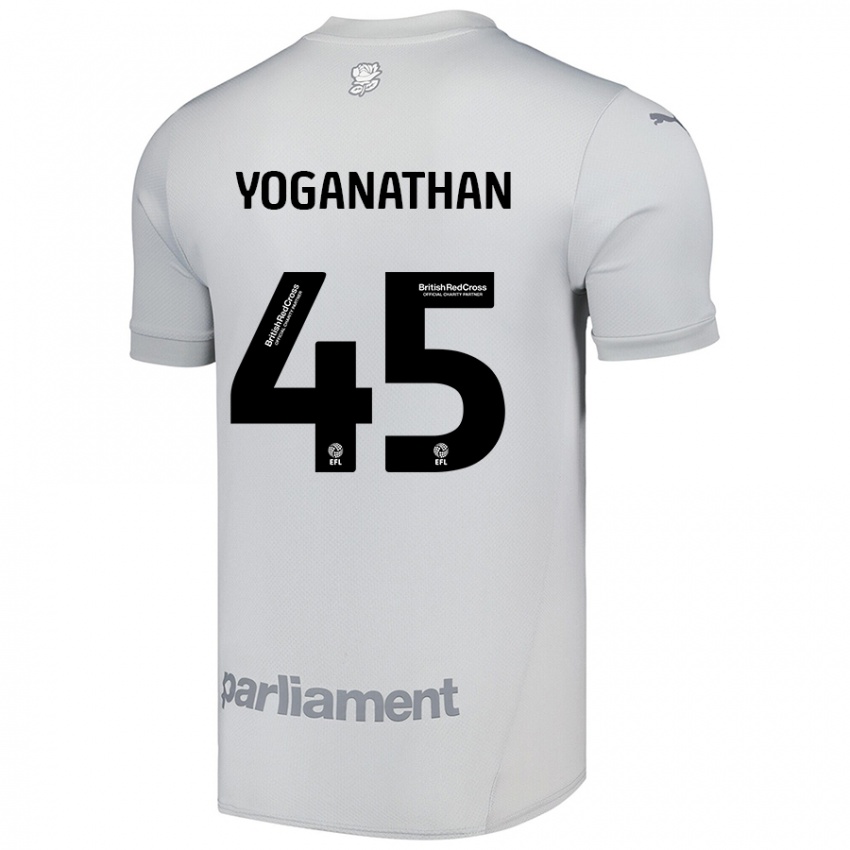 Niño Camiseta Vimal Yoganathan #45 Gris Plata 2ª Equipación 2024/25 La Camisa México