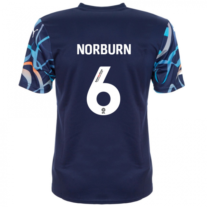 Niño Camiseta Oliver Norburn #6 Azul Marino 2ª Equipación 2024/25 La Camisa México