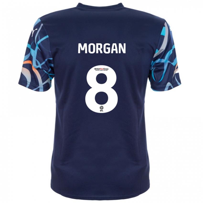 Niño Camiseta Albie Morgan #8 Azul Marino 2ª Equipación 2024/25 La Camisa México