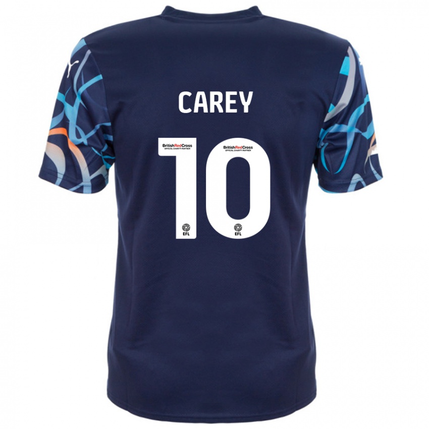 Niño Camiseta Sonny Carey #10 Azul Marino 2ª Equipación 2024/25 La Camisa México