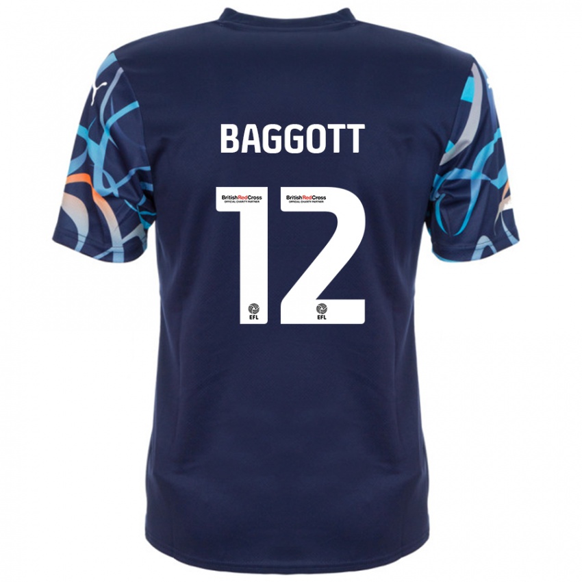 Niño Camiseta Elkan Baggott #12 Azul Marino 2ª Equipación 2024/25 La Camisa México