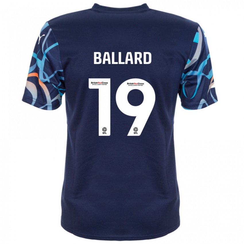 Niño Camiseta Dom Ballard #19 Azul Marino 2ª Equipación 2024/25 La Camisa México