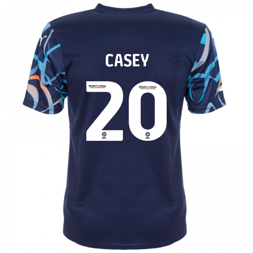 Niño Camiseta Oliver Casey #20 Azul Marino 2ª Equipación 2024/25 La Camisa México