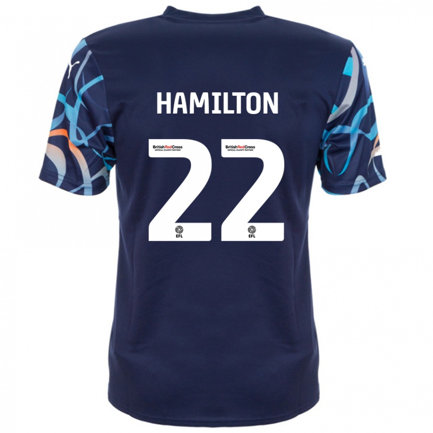 Niño Camiseta Cj Hamilton #22 Azul Marino 2ª Equipación 2024/25 La Camisa México