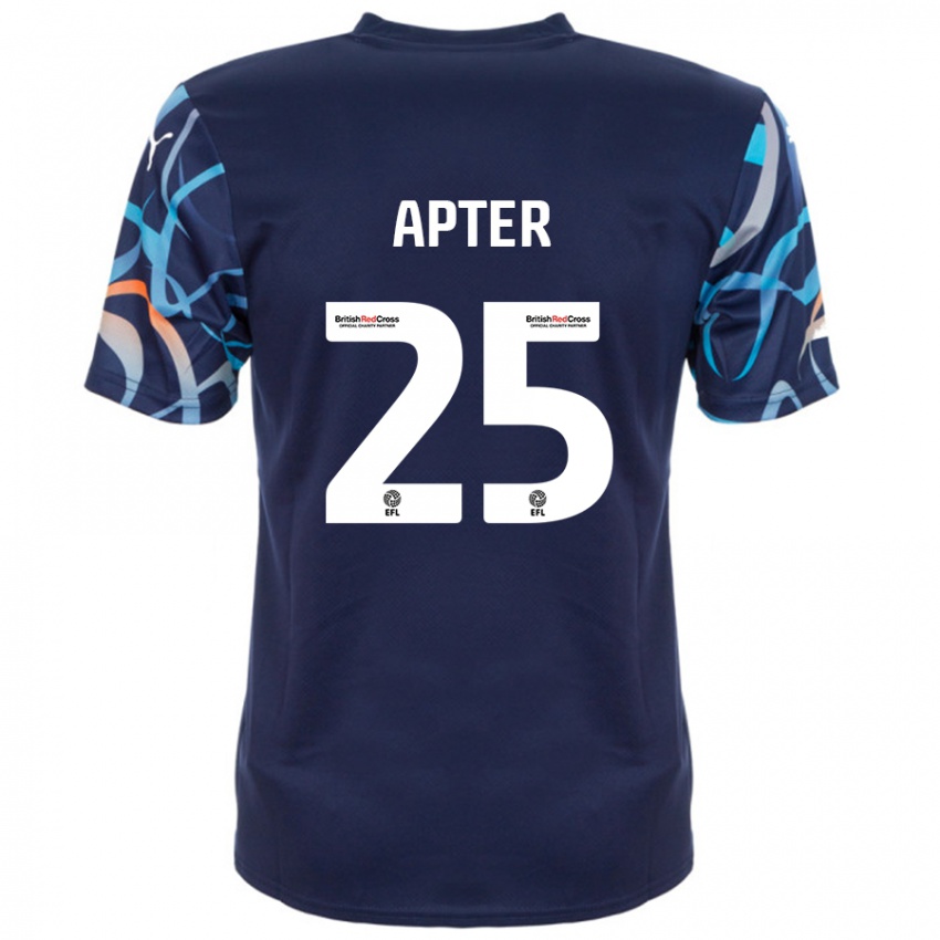 Niño Camiseta Rob Apter #25 Azul Marino 2ª Equipación 2024/25 La Camisa México