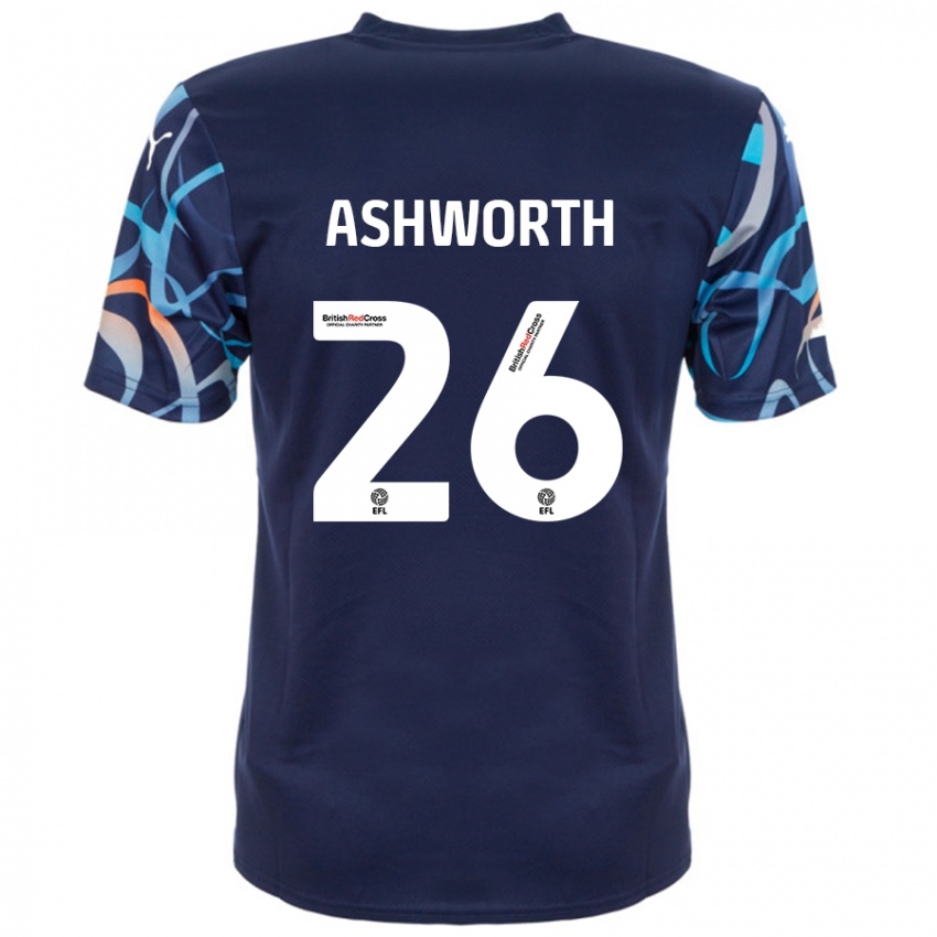 Niño Camiseta Zac Ashworth #26 Azul Marino 2ª Equipación 2024/25 La Camisa México