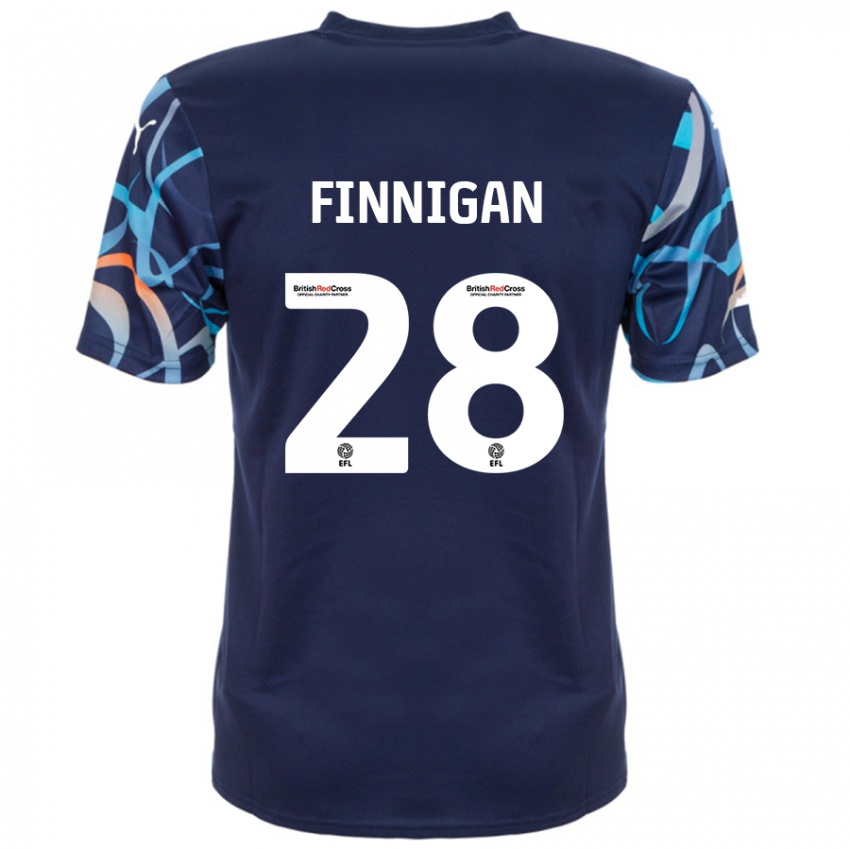 Niño Camiseta Ryan Finnigan #28 Azul Marino 2ª Equipación 2024/25 La Camisa México