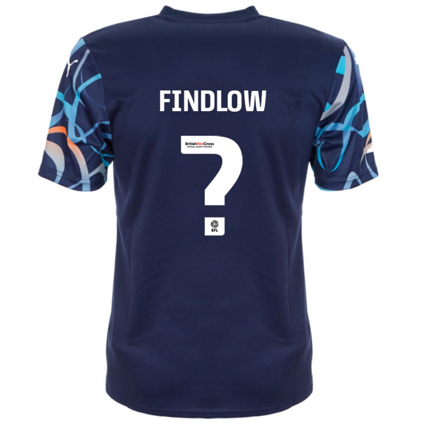 Niño Camiseta Luke Findlow #0 Azul Marino 2ª Equipación 2024/25 La Camisa México