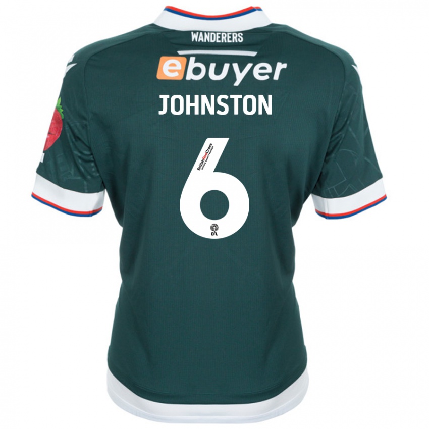 Niño Camiseta George Johnston #6 Verde Oscuro 2ª Equipación 2024/25 La Camisa México