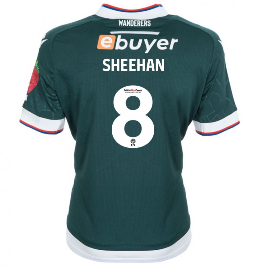 Niño Camiseta Josh Sheehan #8 Verde Oscuro 2ª Equipación 2024/25 La Camisa México