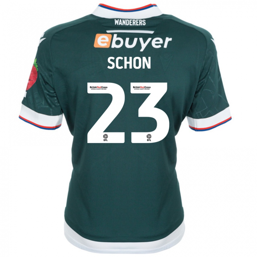 Niño Camiseta Szabolcs Schön #23 Verde Oscuro 2ª Equipación 2024/25 La Camisa México