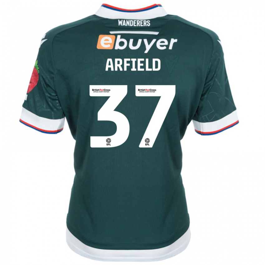 Niño Camiseta Scott Arfield #37 Verde Oscuro 2ª Equipación 2024/25 La Camisa México