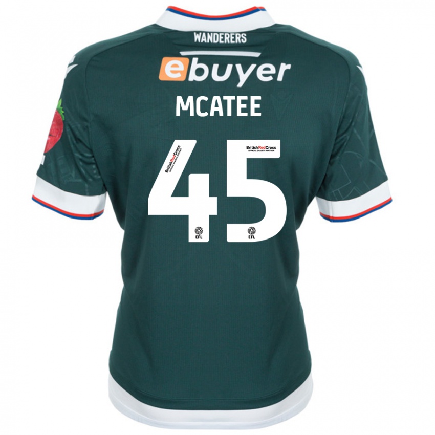 Niño Camiseta John Mcatee #45 Verde Oscuro 2ª Equipación 2024/25 La Camisa México