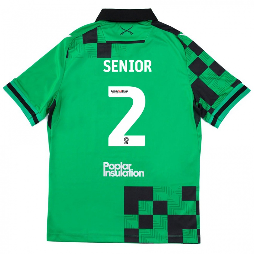 Niño Camiseta Joel Senior #2 Verde Negro 2ª Equipación 2024/25 La Camisa México