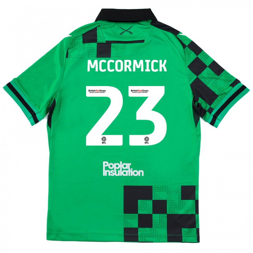 Niño Camiseta Luke Mccormick #23 Verde Negro 2ª Equipación 2024/25 La Camisa México