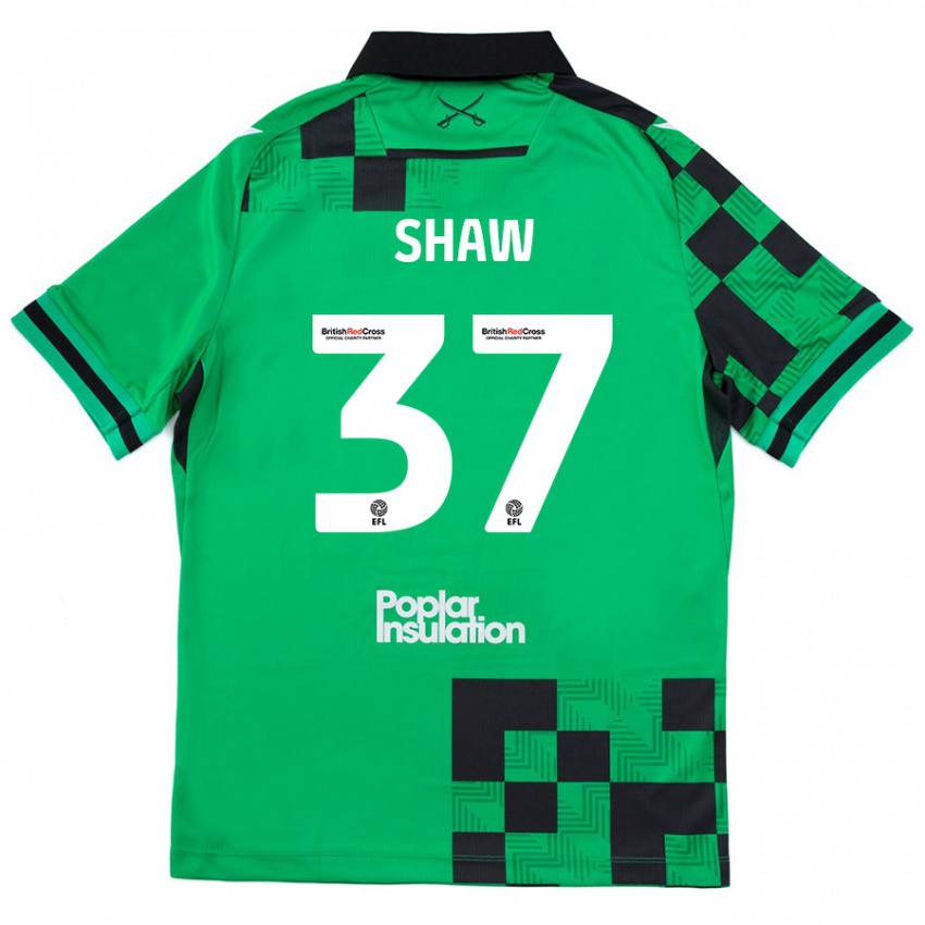 Niño Camiseta Kofi Shaw #37 Verde Negro 2ª Equipación 2024/25 La Camisa México