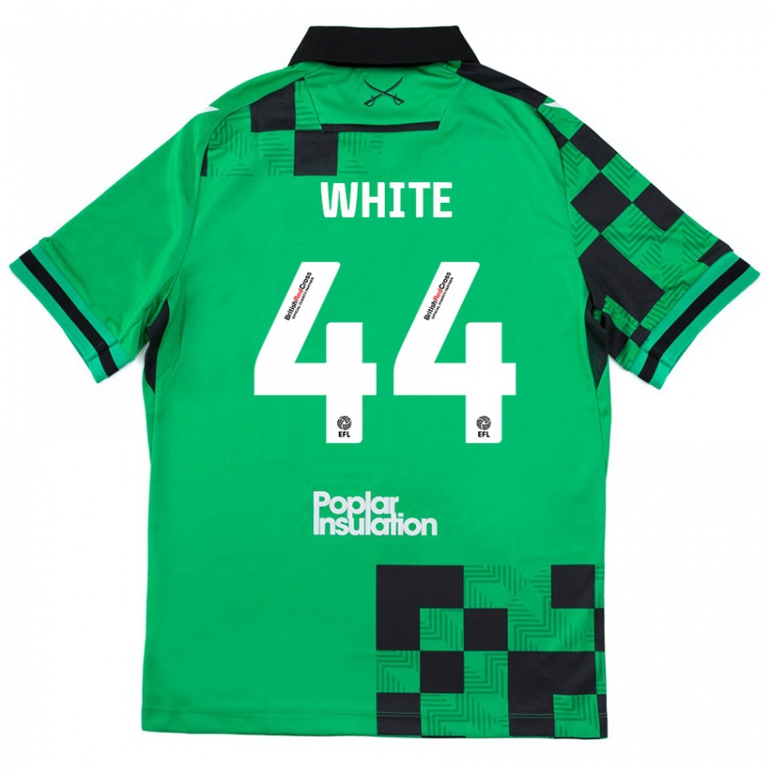 Niño Camiseta Charlie White #44 Verde Negro 2ª Equipación 2024/25 La Camisa México