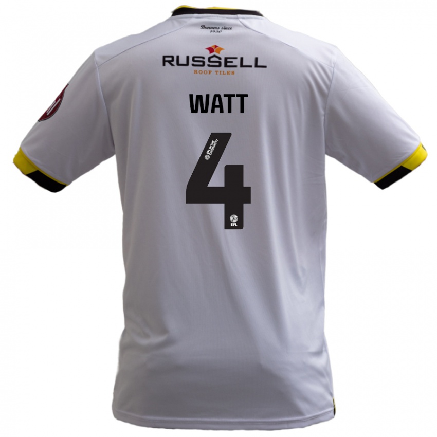 Niño Camiseta Elliot Watt #4 Blanco 2ª Equipación 2024/25 La Camisa México