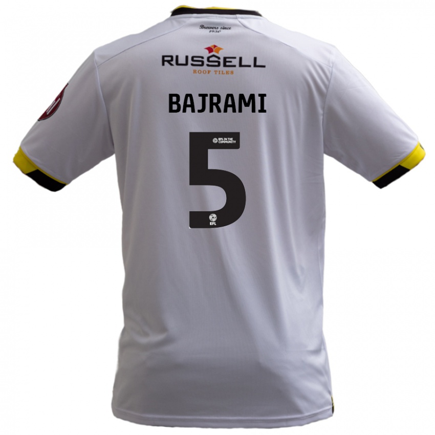 Niño Camiseta Geraldo Bajrami #5 Blanco 2ª Equipación 2024/25 La Camisa México