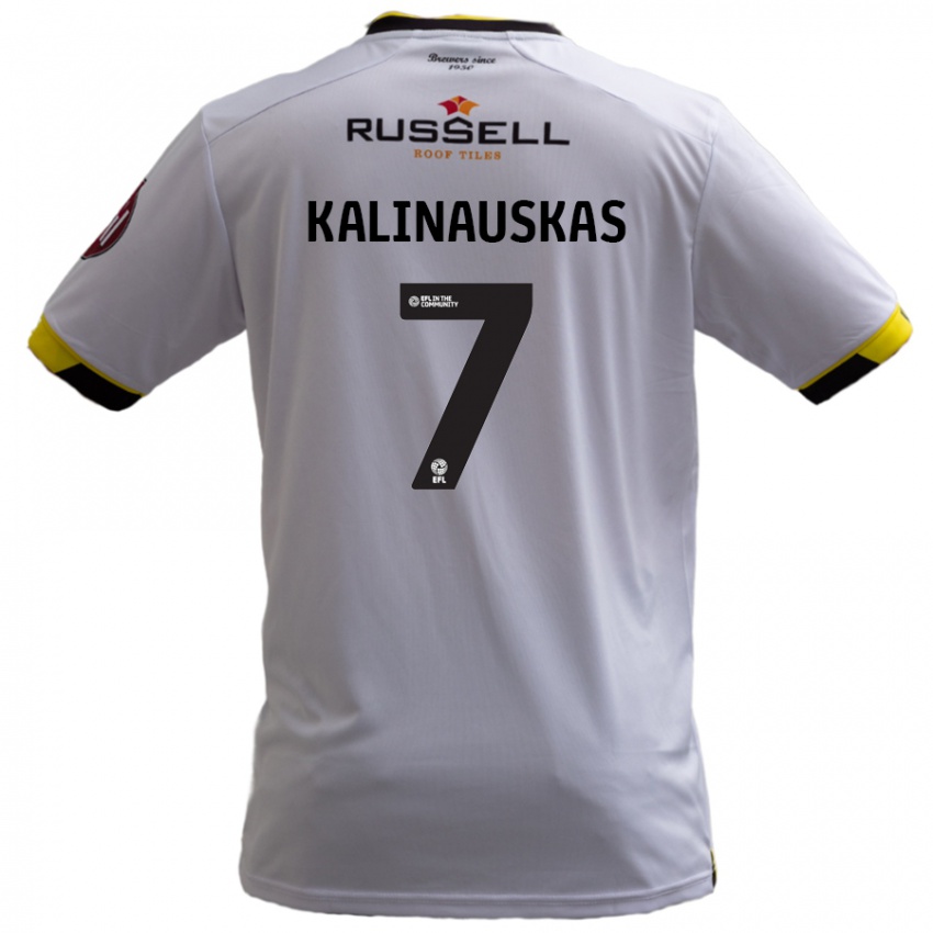 Niño Camiseta Tomas Kalinauskas #7 Blanco 2ª Equipación 2024/25 La Camisa México