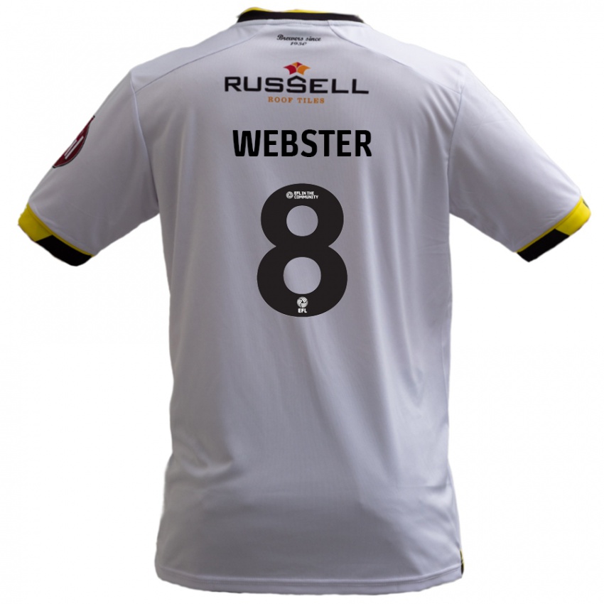 Niño Camiseta Charlie Webster #8 Blanco 2ª Equipación 2024/25 La Camisa México