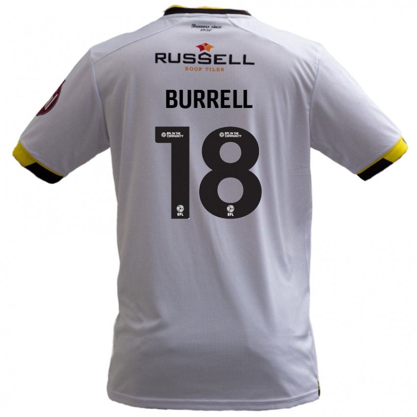 Niño Camiseta Rumarn Burrell #18 Blanco 2ª Equipación 2024/25 La Camisa México