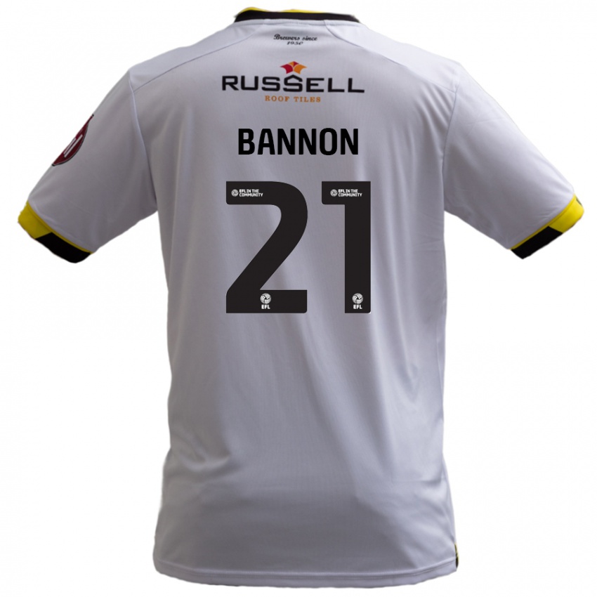 Niño Camiseta Alex Bannon #21 Blanco 2ª Equipación 2024/25 La Camisa México