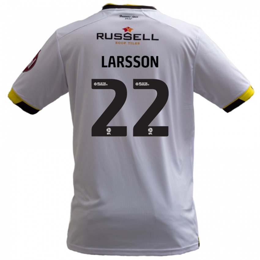 Niño Camiseta Julian Larsson #22 Blanco 2ª Equipación 2024/25 La Camisa México