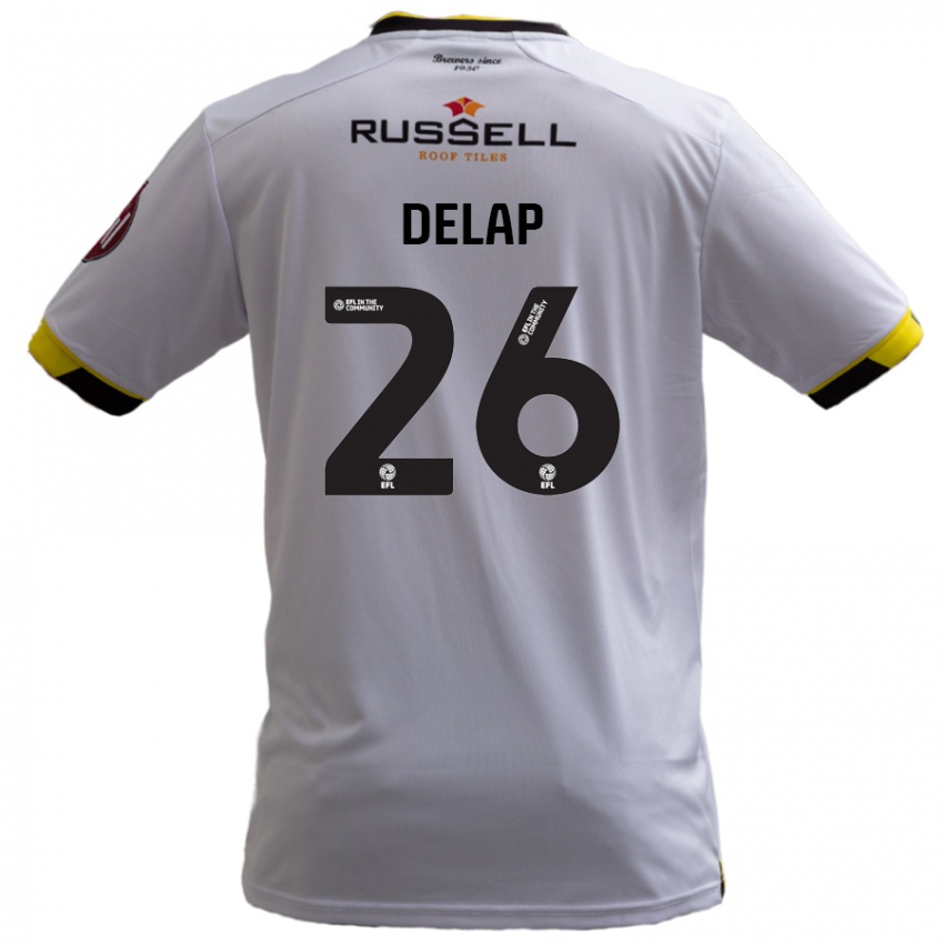 Niño Camiseta Finn Delap #26 Blanco 2ª Equipación 2024/25 La Camisa México