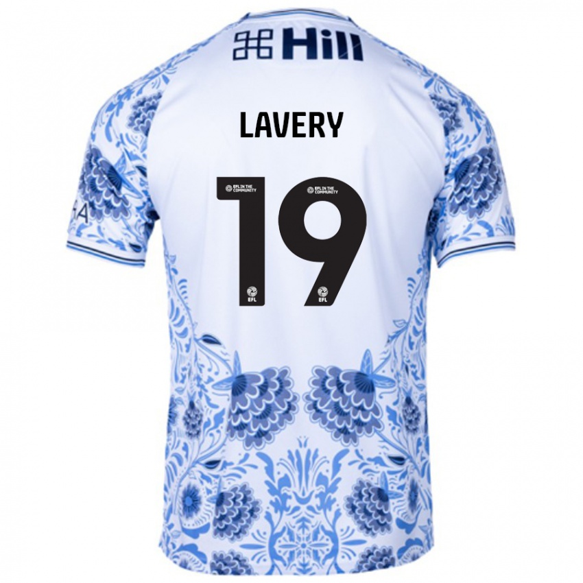 Niño Camiseta Shayne Lavery #19 Blanco Azul 2ª Equipación 2024/25 La Camisa México