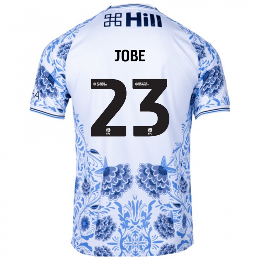 Niño Camiseta Mamadou Jobe #23 Blanco Azul 2ª Equipación 2024/25 La Camisa México