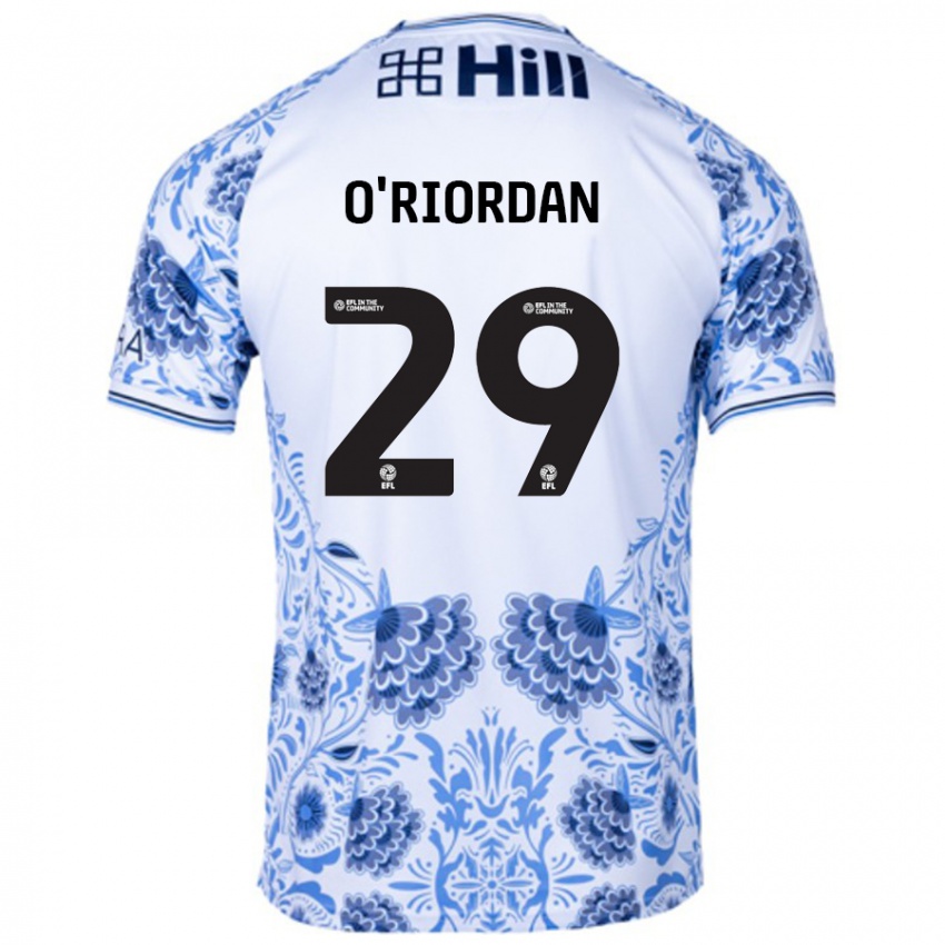 Niño Camiseta Connor O'riordan #29 Blanco Azul 2ª Equipación 2024/25 La Camisa México