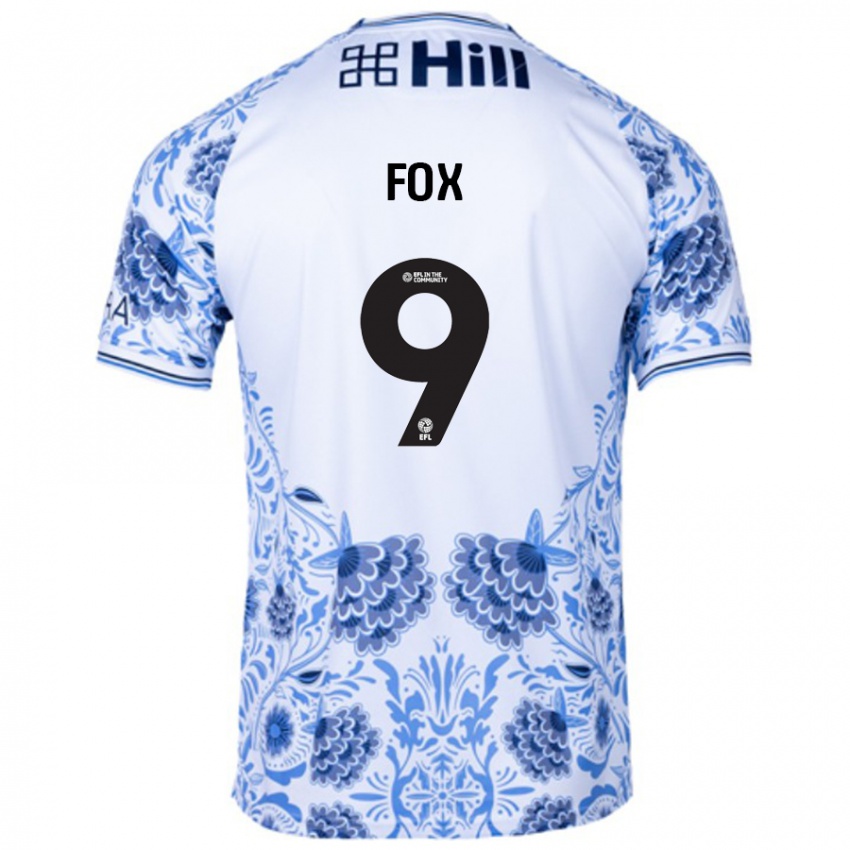 Niño Camiseta Ruth Fox #9 Blanco Azul 2ª Equipación 2024/25 La Camisa México