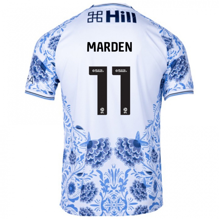 Niño Camiseta Ella Marden #11 Blanco Azul 2ª Equipación 2024/25 La Camisa México