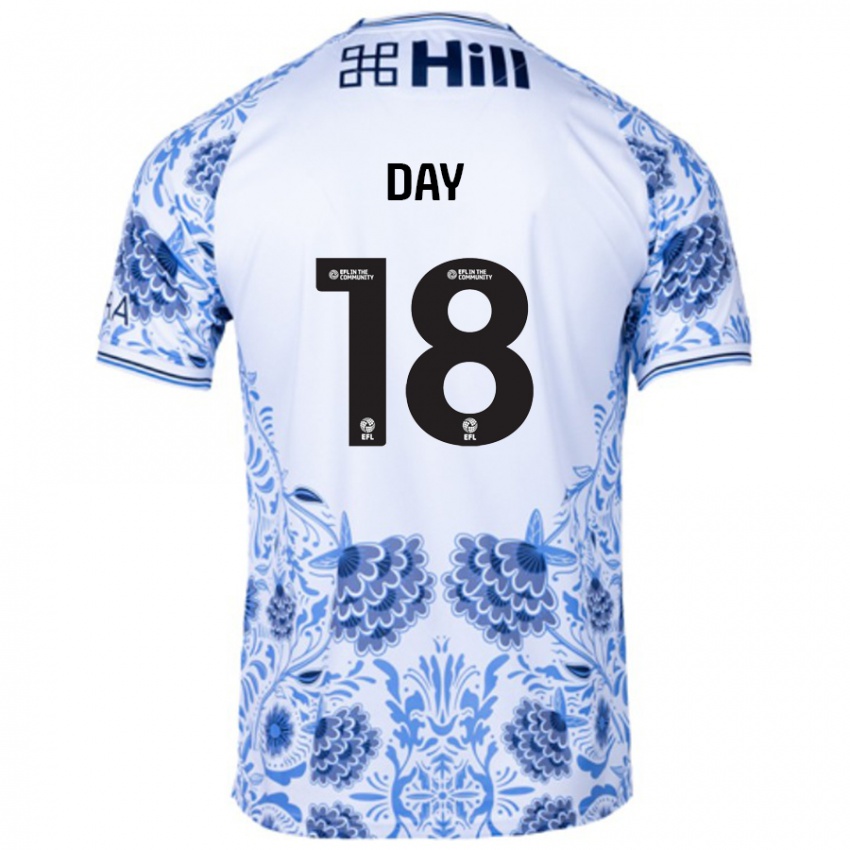 Niño Camiseta Niamh Day #18 Blanco Azul 2ª Equipación 2024/25 La Camisa México