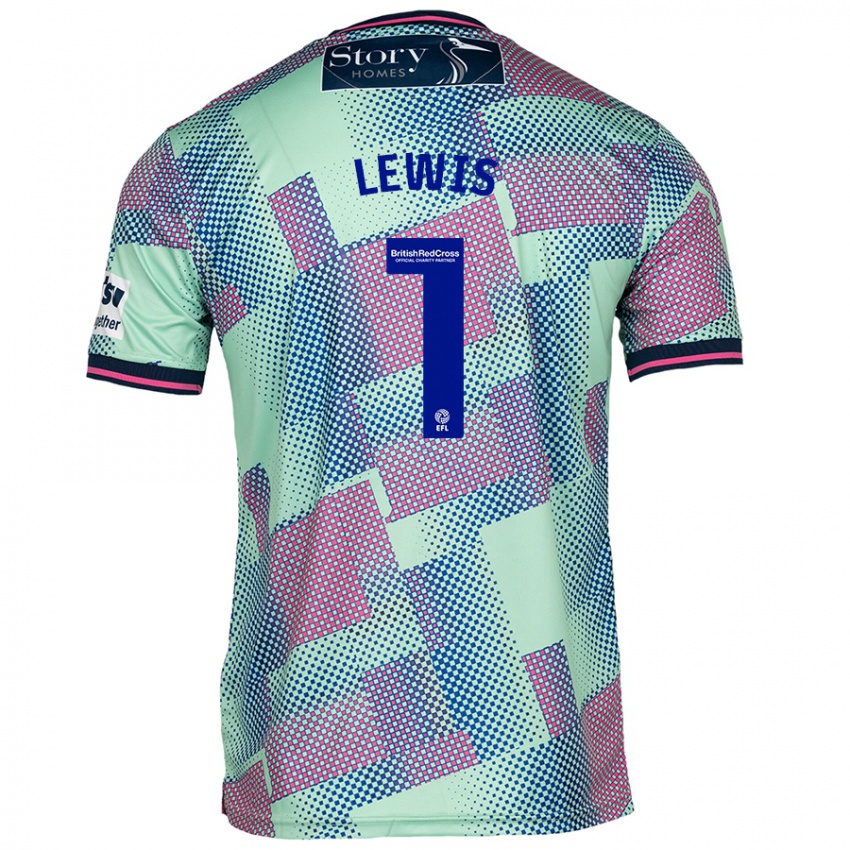 Niño Camiseta Harry Lewis #1 Verde 2ª Equipación 2024/25 La Camisa México