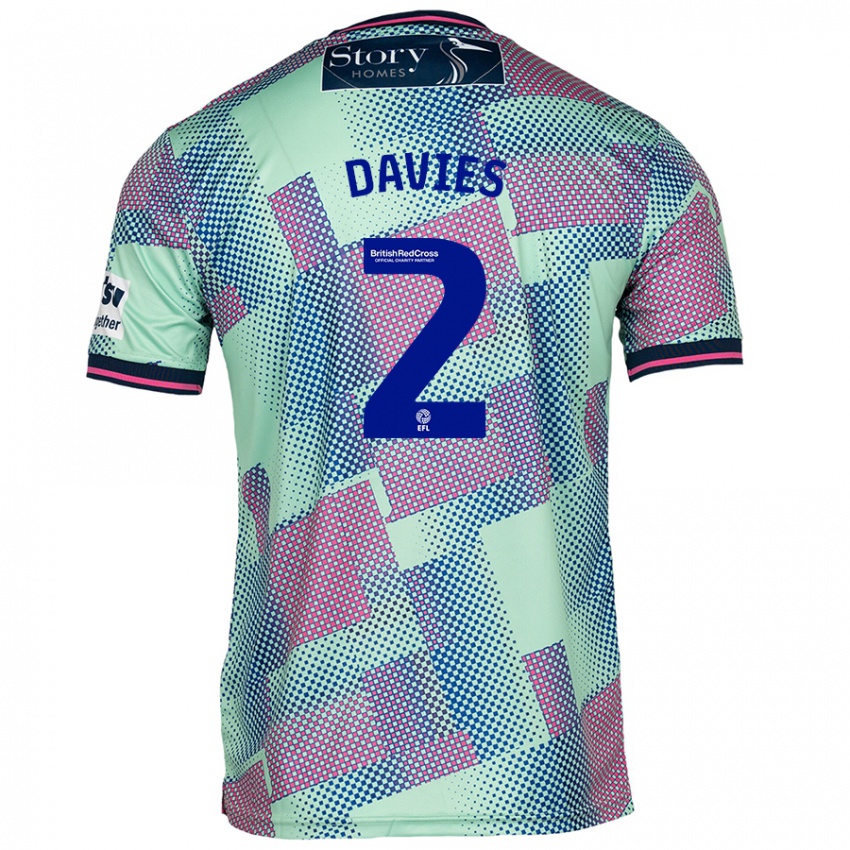 Niño Camiseta Archie Davies #2 Verde 2ª Equipación 2024/25 La Camisa México