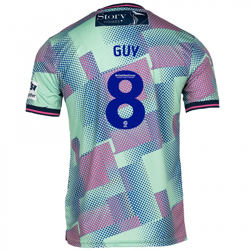 Niño Camiseta Callum Guy #8 Verde 2ª Equipación 2024/25 La Camisa México