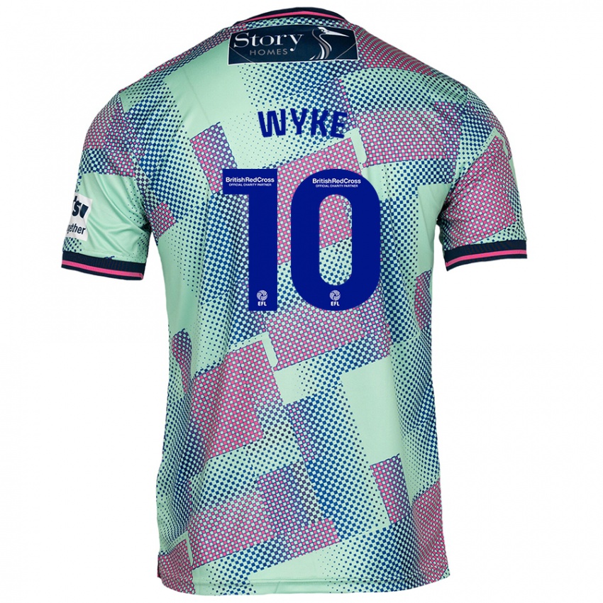 Niño Camiseta Charlie Wyke #10 Verde 2ª Equipación 2024/25 La Camisa México