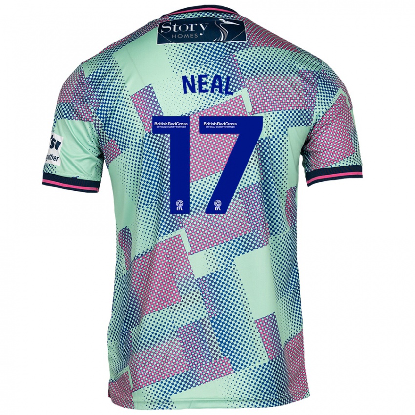 Niño Camiseta Harrison Neal #17 Verde 2ª Equipación 2024/25 La Camisa México