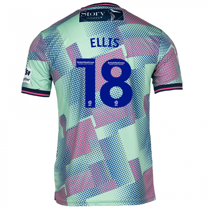 Niño Camiseta Jack Ellis #18 Verde 2ª Equipación 2024/25 La Camisa México