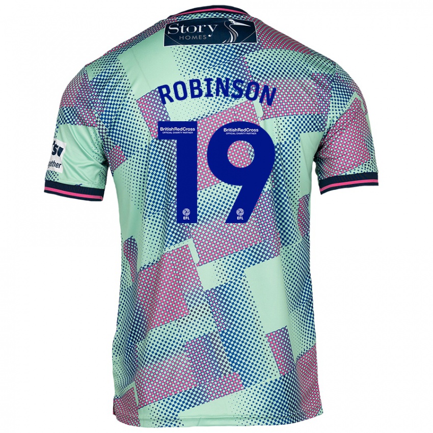 Niño Camiseta Jack Robinson #19 Verde 2ª Equipación 2024/25 La Camisa México