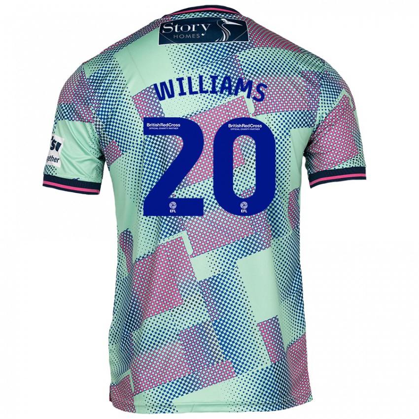 Niño Camiseta Ben Williams #20 Verde 2ª Equipación 2024/25 La Camisa México