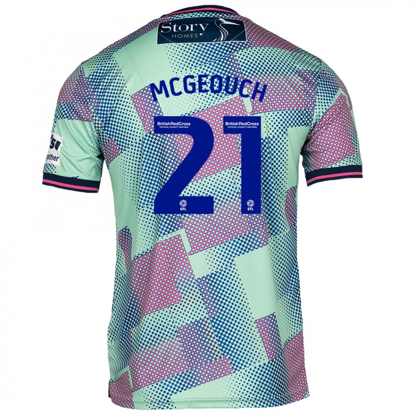 Niño Camiseta Dylan Mcgeouch #21 Verde 2ª Equipación 2024/25 La Camisa México