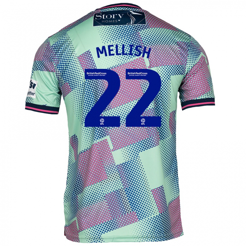 Niño Camiseta Jon Mellish #22 Verde 2ª Equipación 2024/25 La Camisa México