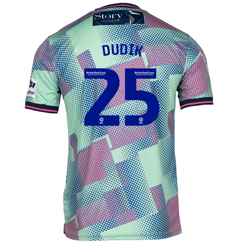 Niño Camiseta Anton Dudik #25 Verde 2ª Equipación 2024/25 La Camisa México