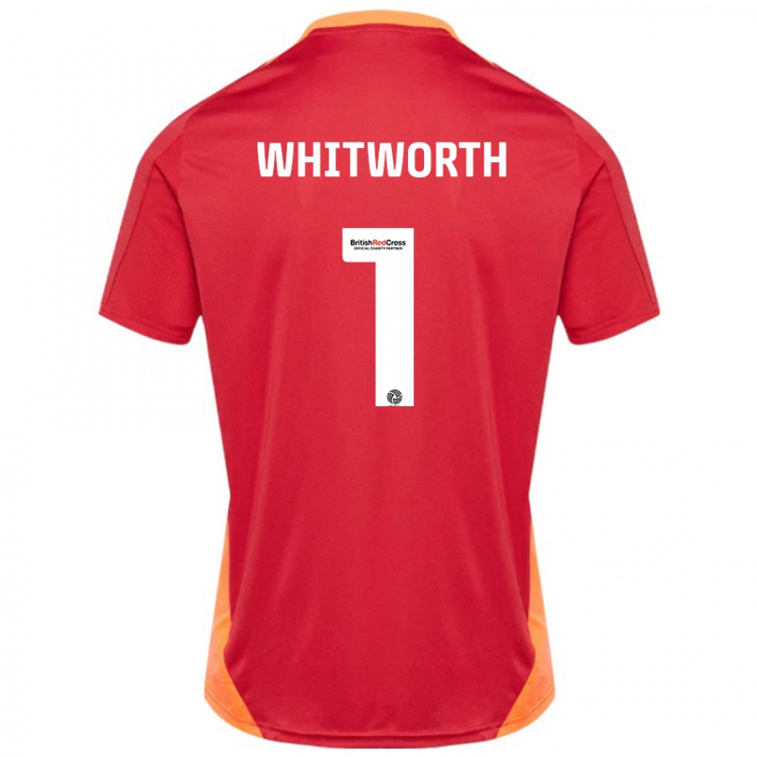 Niño Camiseta Joe Whitworth #1 Azul Blanquecino 2ª Equipación 2024/25 La Camisa México